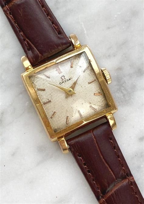 omega women's square watch